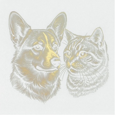 Иллюстрация: Вельш-корги пемброк и Британская короткошерстная